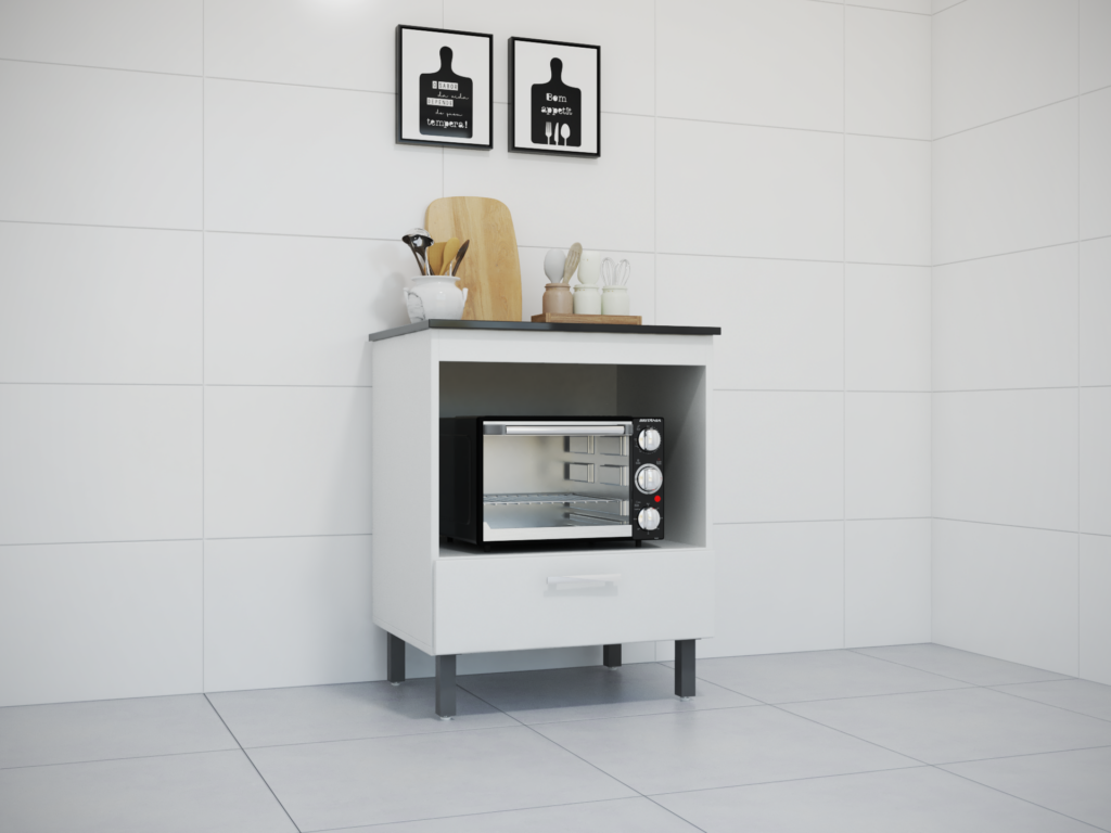 BALCÃO PARA FORNO - BRANCO (AMBIENTE)