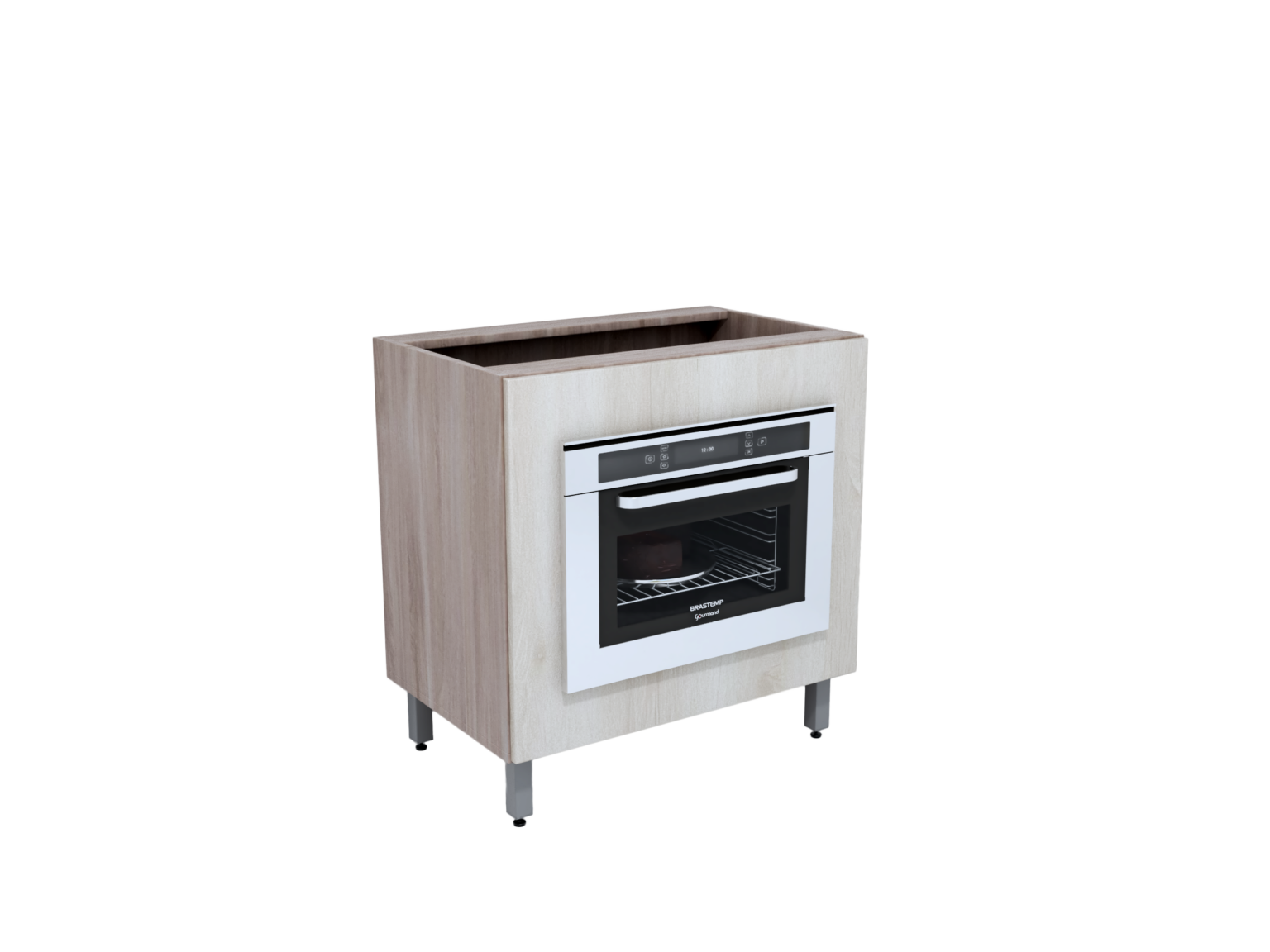 COZINHA PERÓLA_MÓDULOS_RV00_BALCÃO 0,80 FORNO_SEM FUNDO