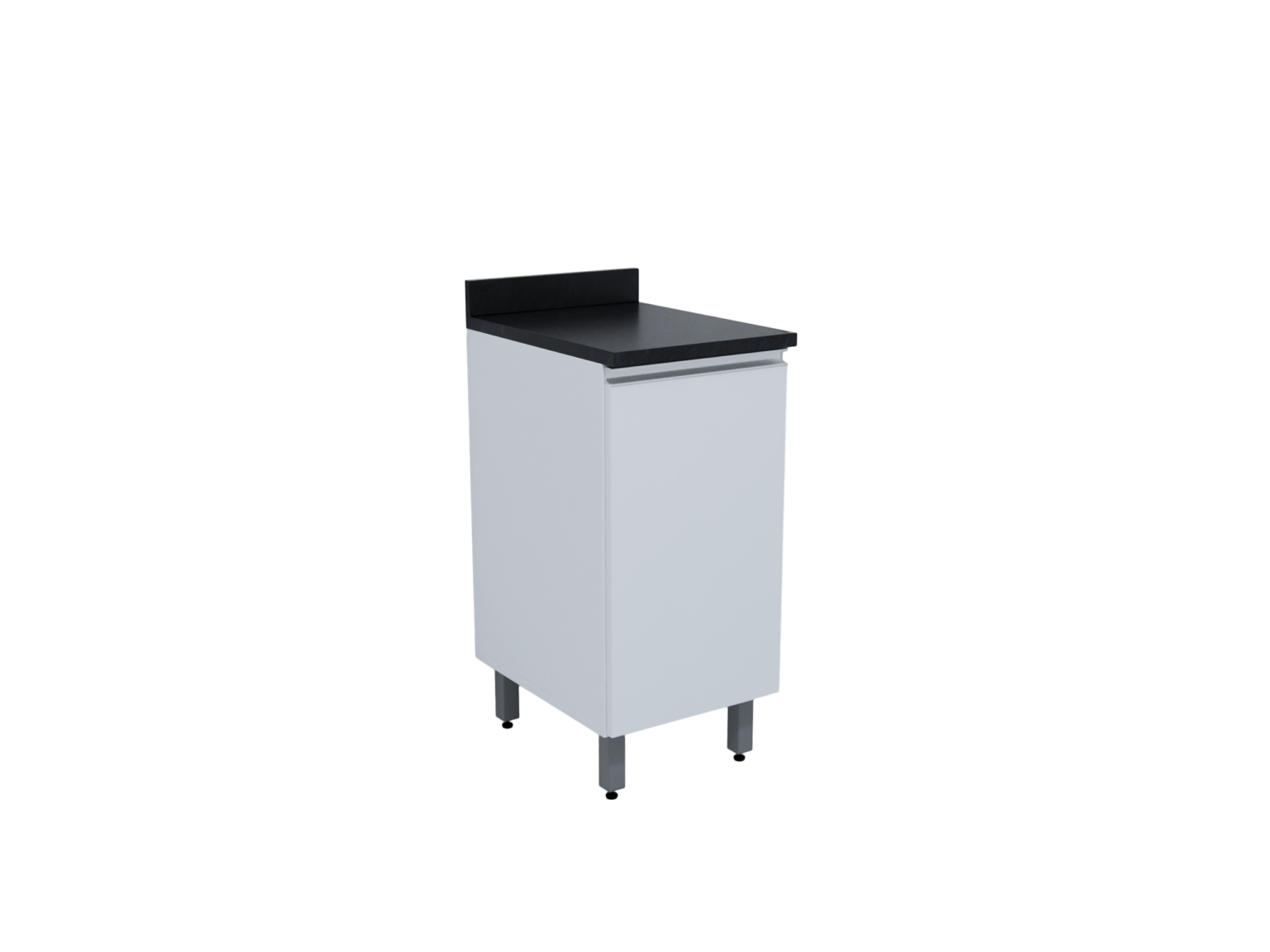 COZINHA TOPÁZIO_MÓDULOS_BRANCO_RV00_BALCÃO 0,40 1 PORTA_SEM FUNDO