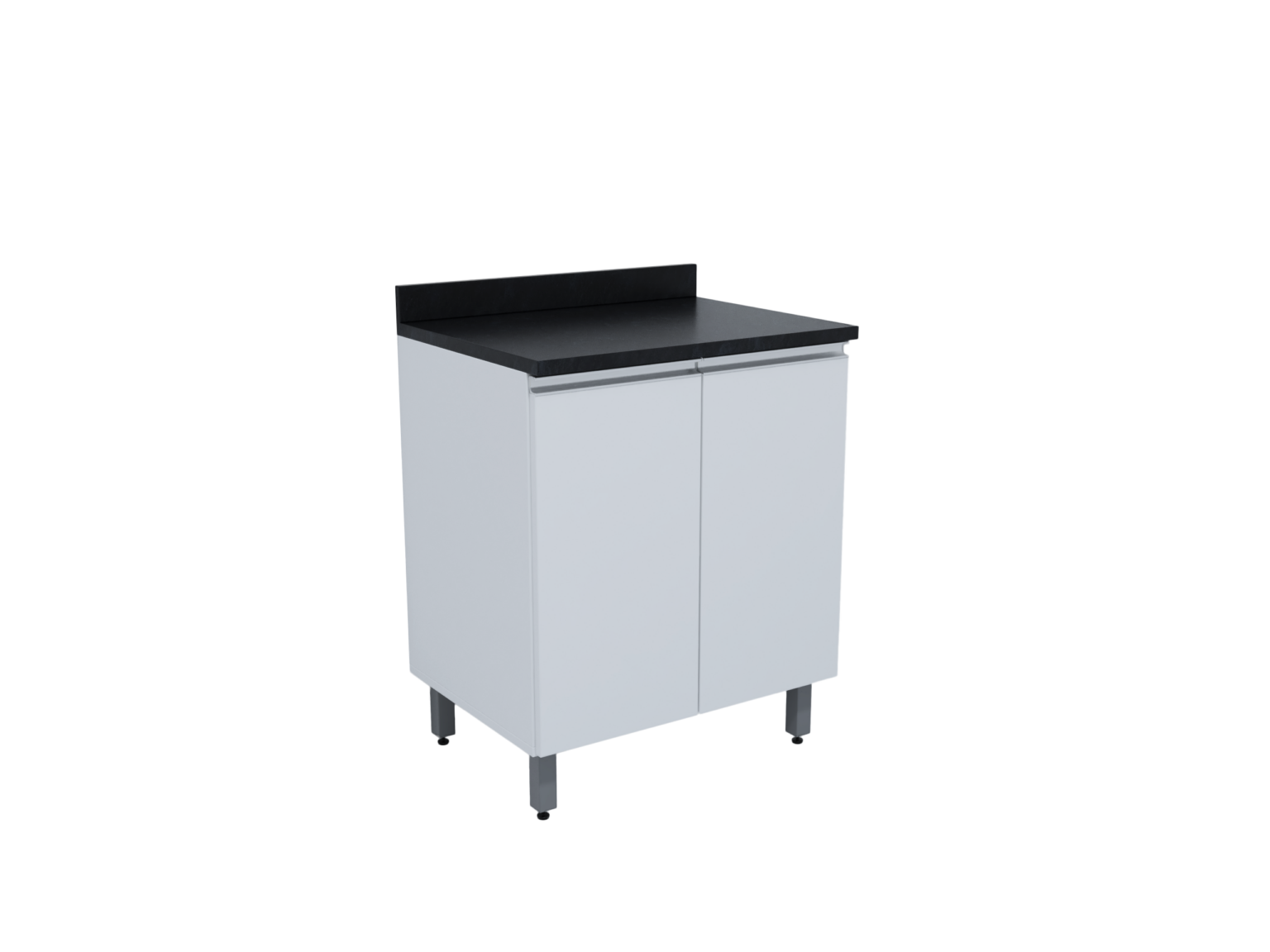 COZINHA TOPÁZIO_MÓDULOS_BRANCO_RV00_BALCÃO 0,70 2 PORTAS_SEM FUNDO