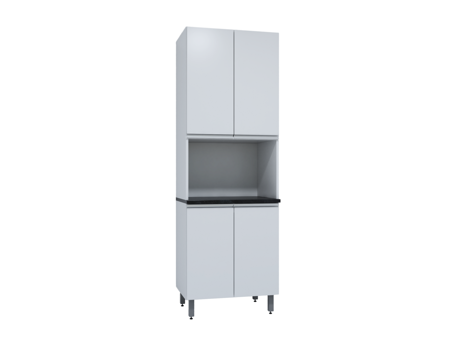 COZINHA TOPÁZIO_MÓDULOS_BRANCO_RV00_TORRE 4 PORTAS FORNO_SEM FUNDO
