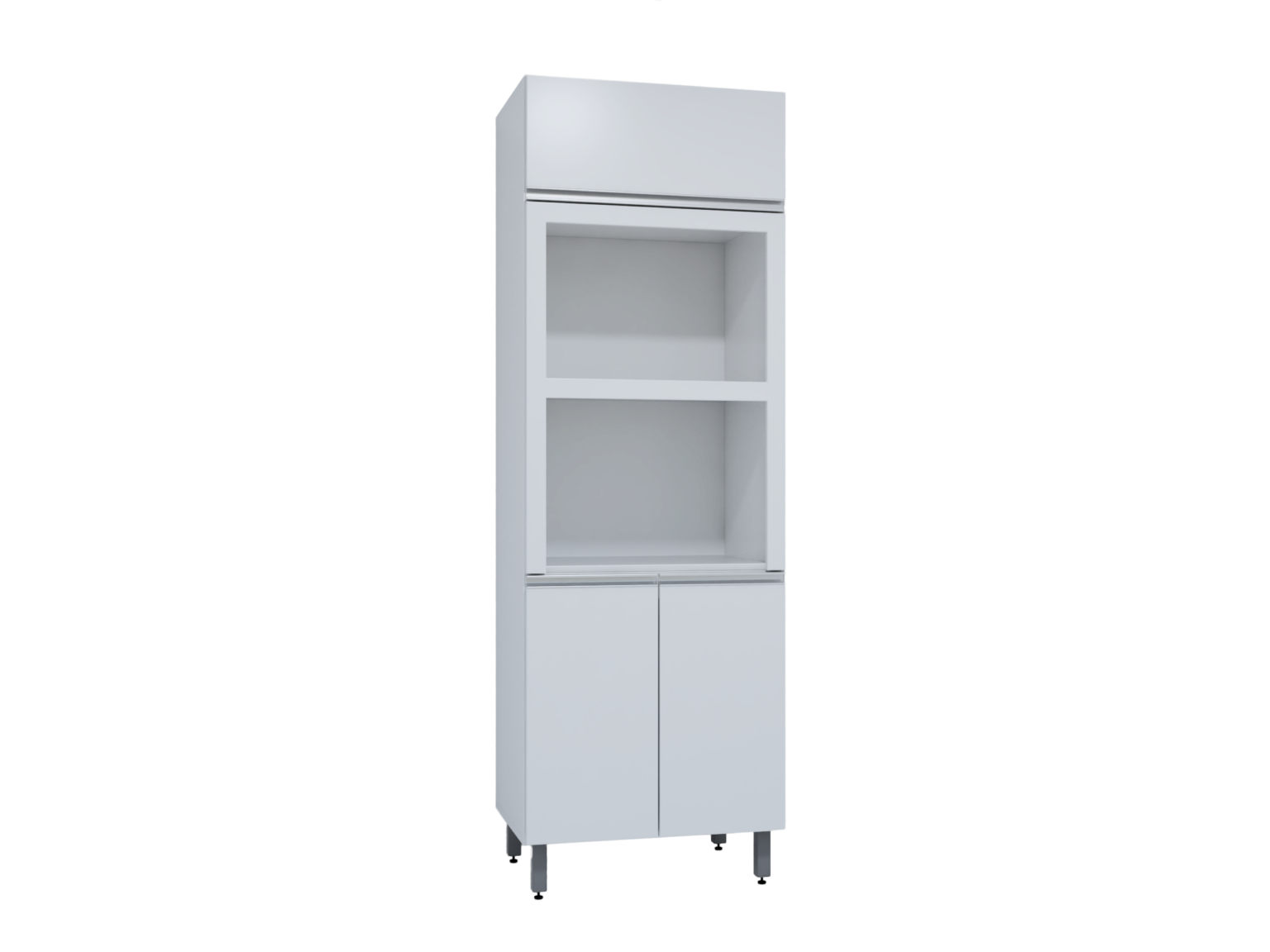 COZINHA TOPÁZIO_MÓDULOS_BRANCO_RV00_TORRE BASCULANTE FORNO_MICRO_SEM FUNDO