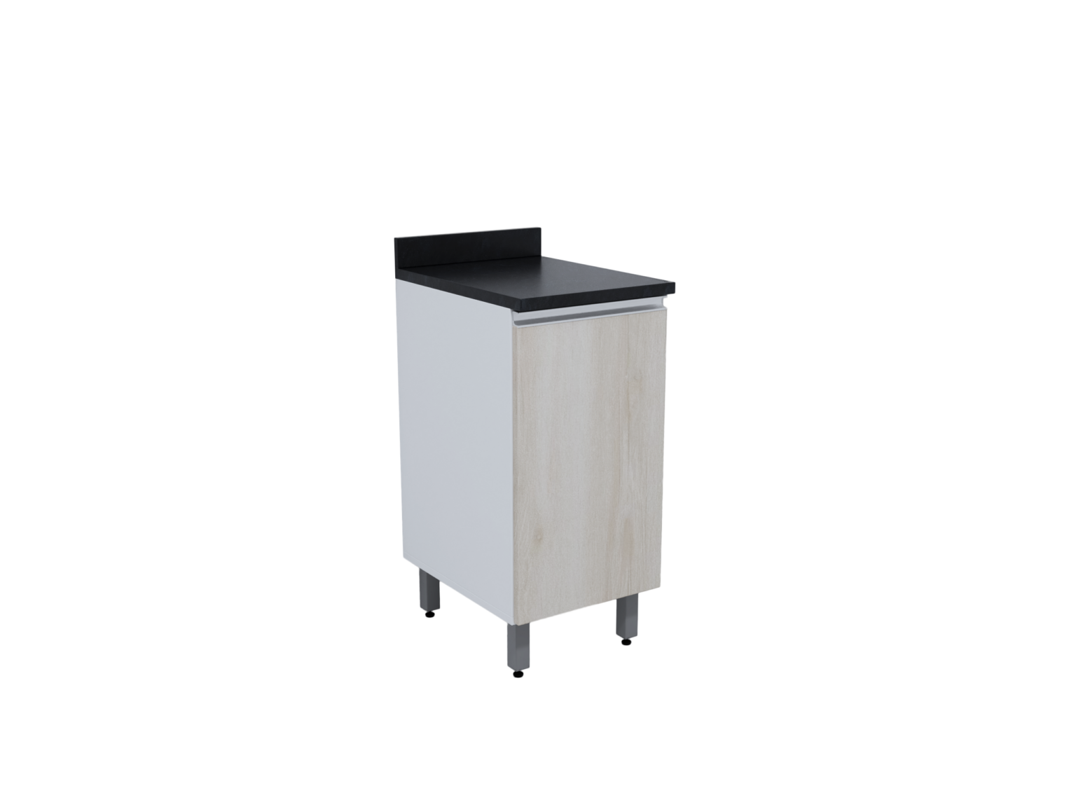 COZINHA TOPÁZIO_MÓDULOS_LEGNO_RV00_BALCÃO 0,40 1 PORTA_SEM FUNDO