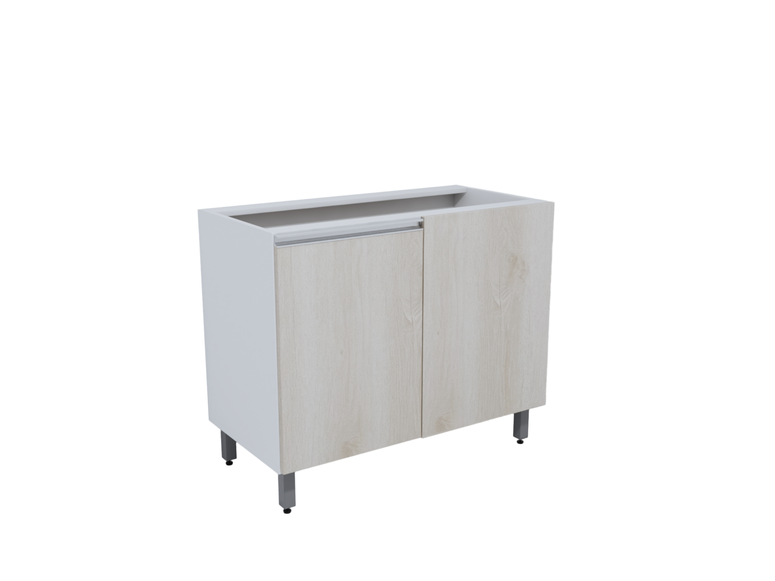 COZINHA TOPÁZIO_MÓDULOS_LEGNO_RV00_BALCÃO DE CANTO RETO_SEM FUNDO